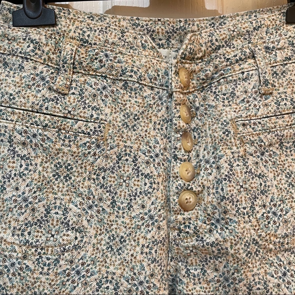 Nwt Anthropologie Pilcro Ultra High-Rise Seamed Utility Jeans Size 26 floral new - Picture 5 of 11